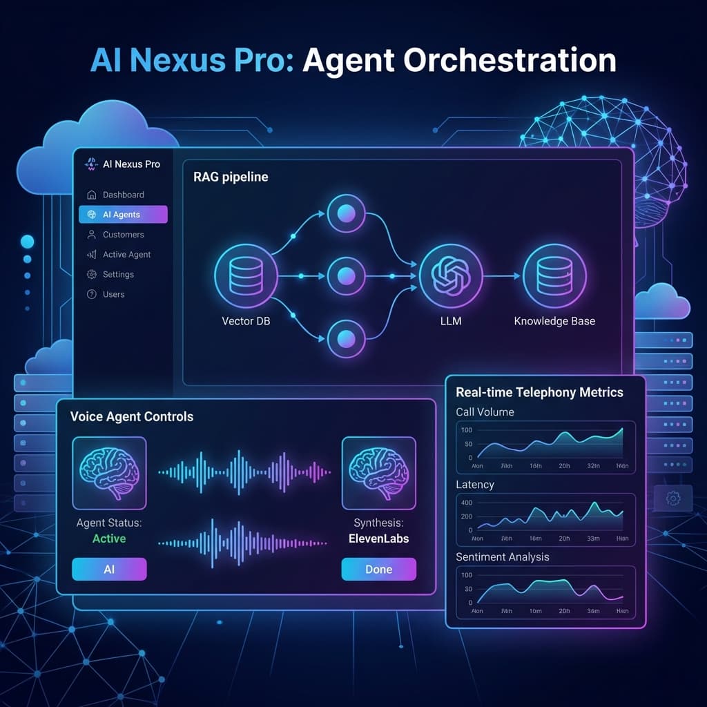 Digital Workforce Platform — Voice AI, RAG, and real-time telephony